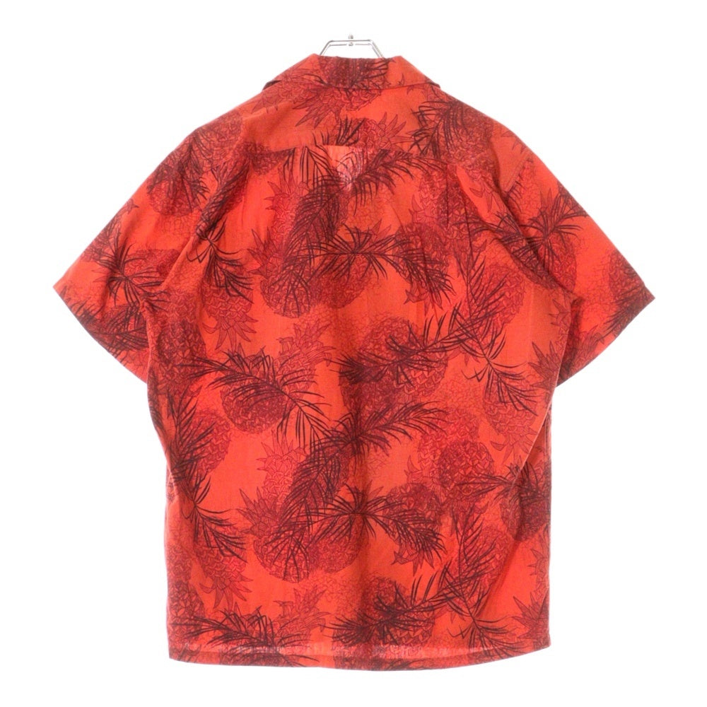 VINTAGE(ヴィンテージ) 50-60S VINTAGE KAMEHAMEHA ALOHA SHIRT ヴィンテージ カメハメハ 総柄プリント 半袖アロハシャツ レッド