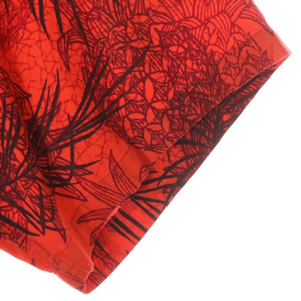 VINTAGE(ヴィンテージ) 50-60S VINTAGE KAMEHAMEHA ALOHA SHIRT ヴィンテージ カメハメハ 総柄プリント 半袖アロハシャツ レッド