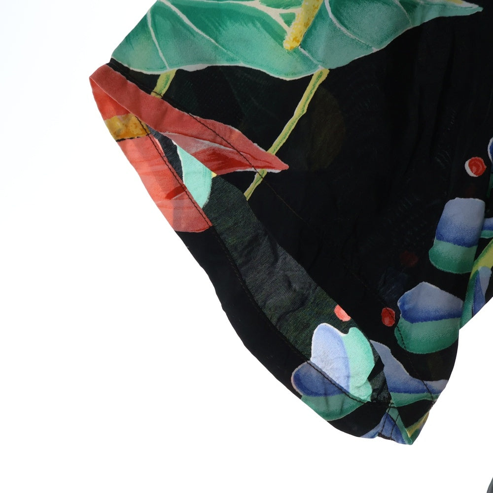 SUN SURF(サンサーフ) SE KAMEHAMEHA ANTHRIUM RAYON ALOHA SHIRT カメハメハ アンスリウム柄 半袖レーヨンアロハシャツ ブラック SS32296