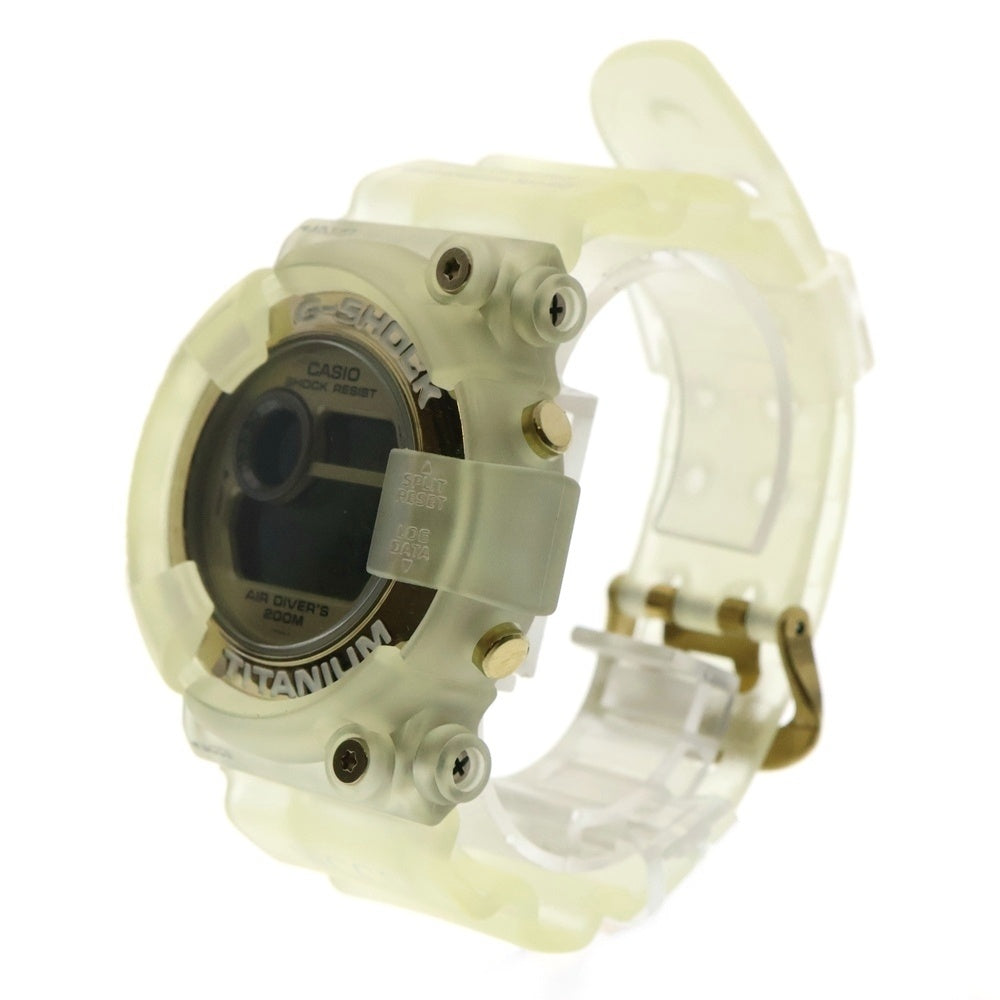 CASIO G-SHOCK(カシオ ジーショック) FROGMAN W.C.C.S. フロッグマン 国際サンゴ礁保護協会 アナデジ 腕時計 クリア/ゴールド DW-8201WC