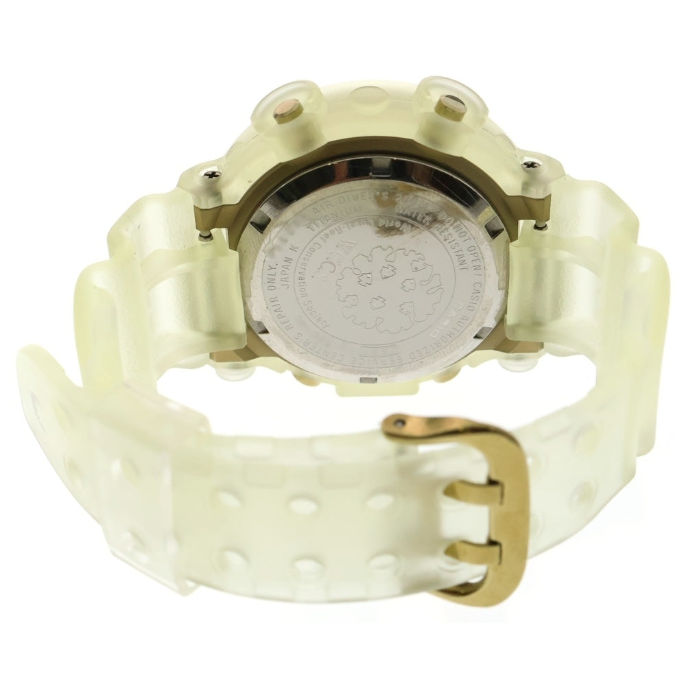 CASIO G-SHOCK(カシオ ジーショック) FROGMAN W.C.C.S. フロッグマン 国際サンゴ礁保護協会 アナデジ 腕時計 クリア/ゴールド DW-8201WC
