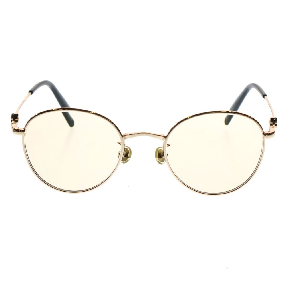 MONCLER(モンクレール) ラウンドシェイプ メタルフレーム メガネ サングラス アイウェア ゴールド ML5140-D 028