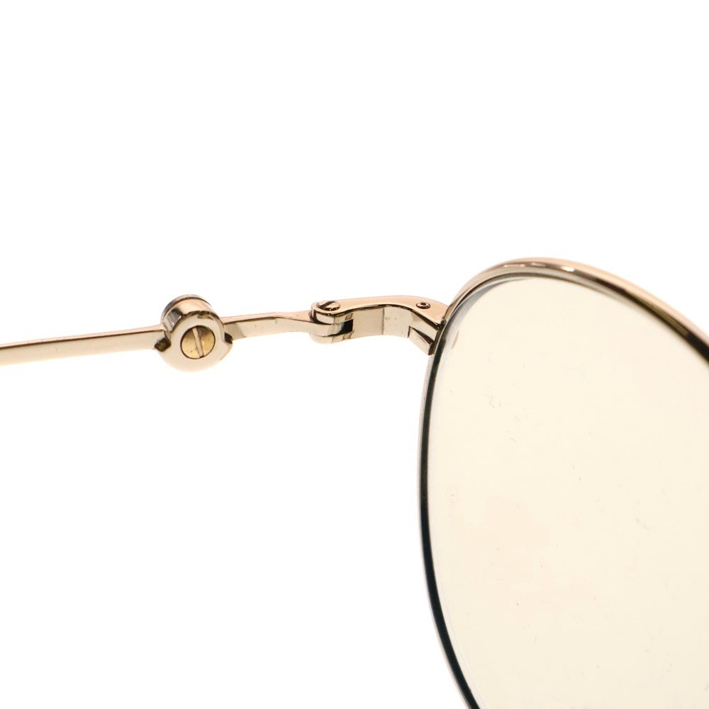 MONCLER(モンクレール) ラウンドシェイプ メタルフレーム メガネ サングラス アイウェア ゴールド ML5140-D 028