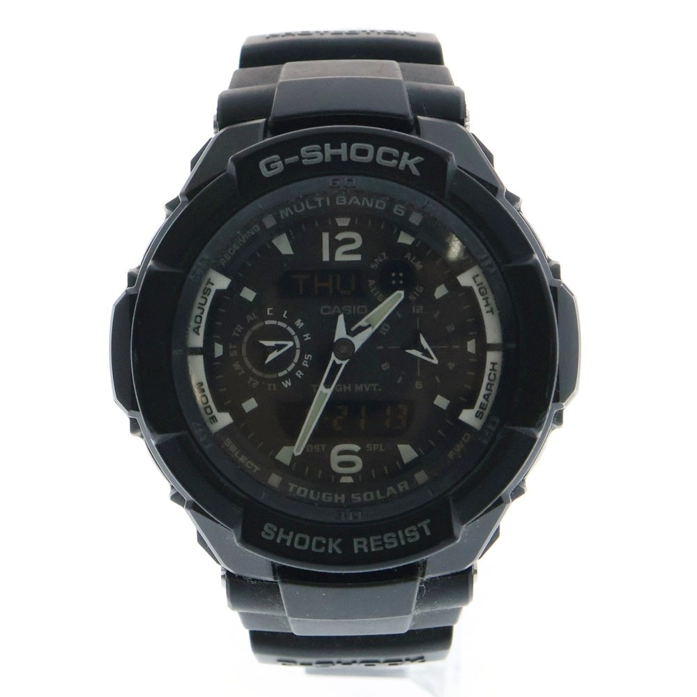 CASIO G-SHOCK(カシオ ジーショック) SKY COCKPIT スカイコックピット ソーラー アナデジ 腕時計 ブラック GW-3500BB