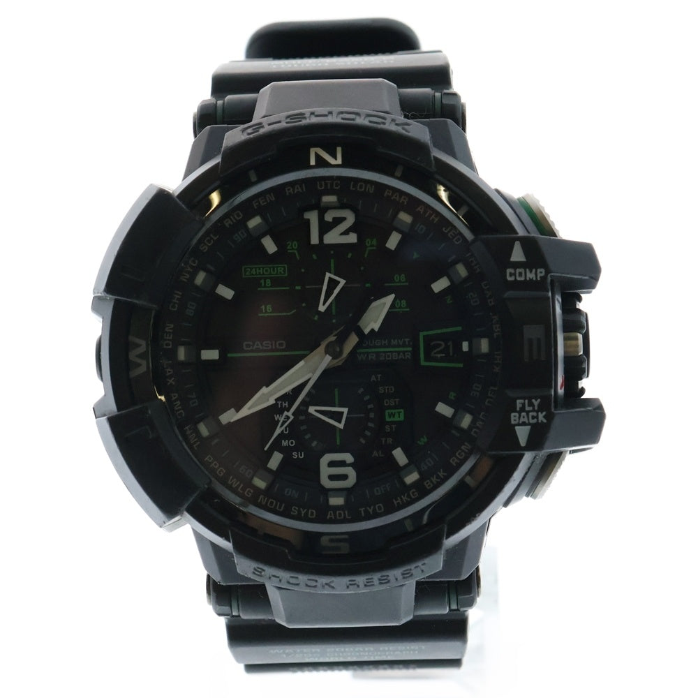 CASIO G-SHOCK(カシオ ジーショック) GRAVITYMASTER グラビティマスター ソーラー アナデジ 腕時計 ブラック GW-A1100