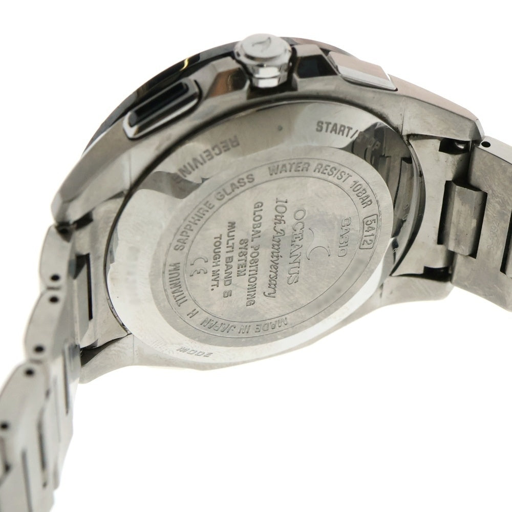 CASIO(カシオ) OCEANUS オシアナス デイデイト ソーラー 腕時計 シルバー/ブルー OCW-G1000