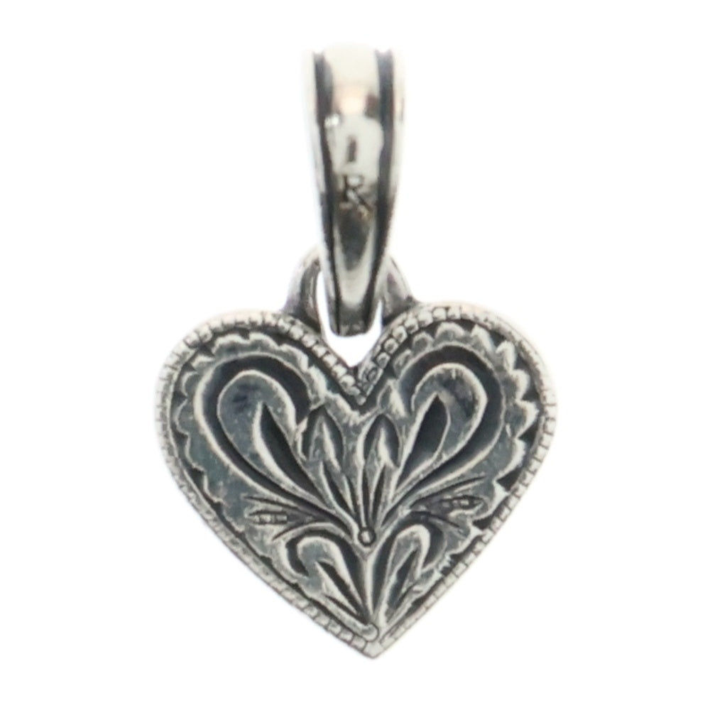 Antidote BUYERS CLUB(アンチドートバイヤーズクラブ) Engraved Heart Pendant エングレイブ ハートモチーフ 唐草模様 ネックレストップ ペンダント シルバー