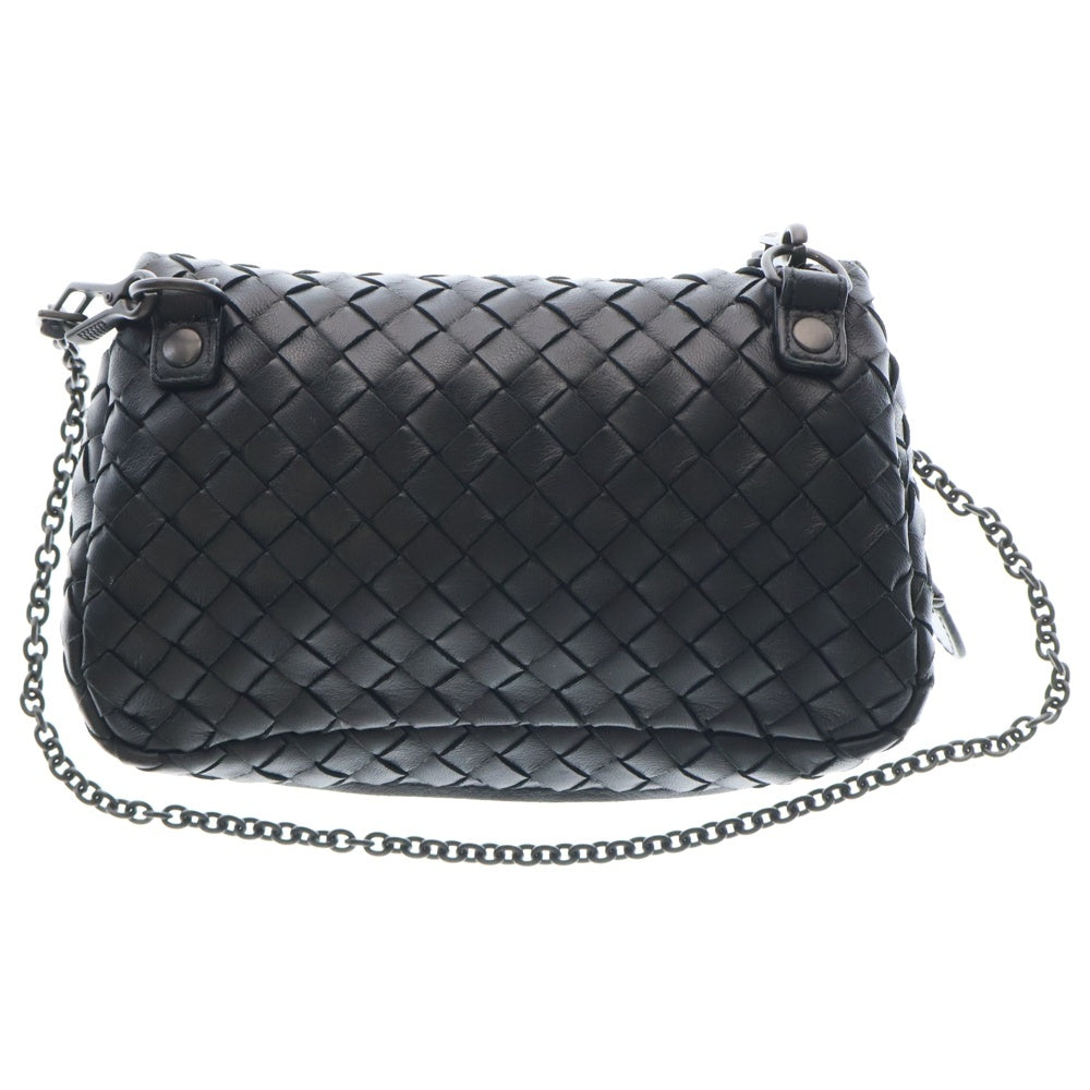 BOTTEGA VENETA(ボッテガヴェネタ) OLIMPIA オリンピア イントレチャート 2WAY チェーン ショルダーバッグ ブラック B08120198B