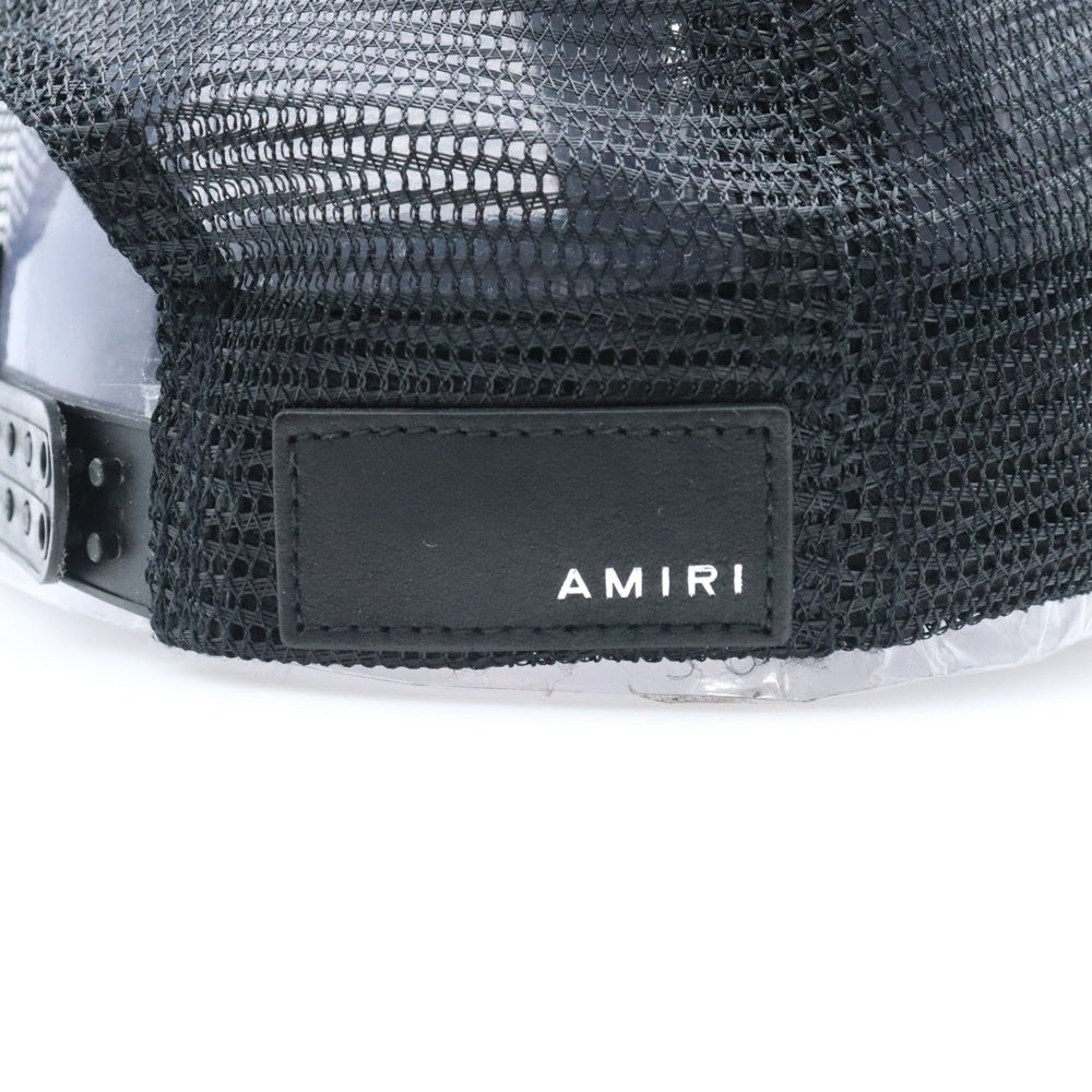 AMIRI(アミリ) ロゴエンブロイダリー トラッカーメッシュキャップ 帽子 ブラウン/ブラック