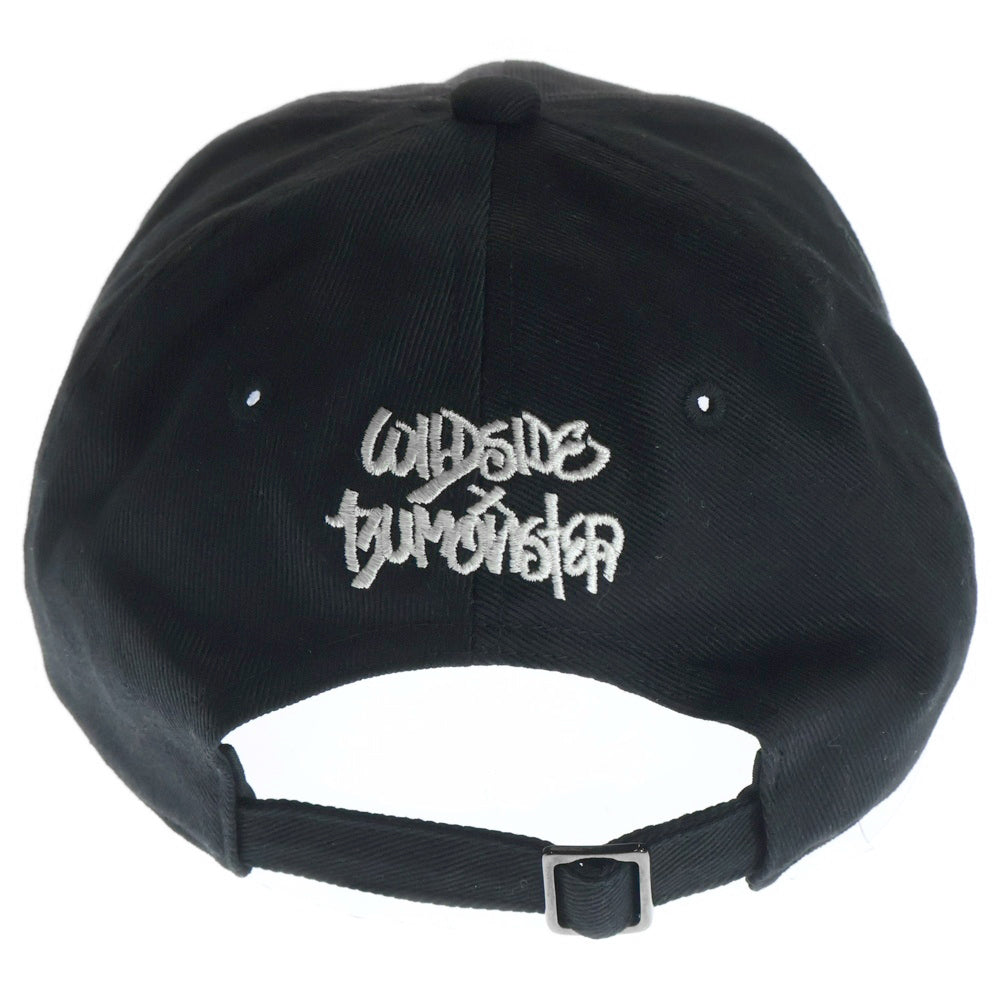 WILDSIDE YOHJI YAMAMOTO(ワイルドサイド ヨウジ ヤマモト) × IZUMONSTER Embroidery Cap Godzilla イズモンスター エンブロイダリー キャップ ゴジラ ブラック SM‐H71‐091