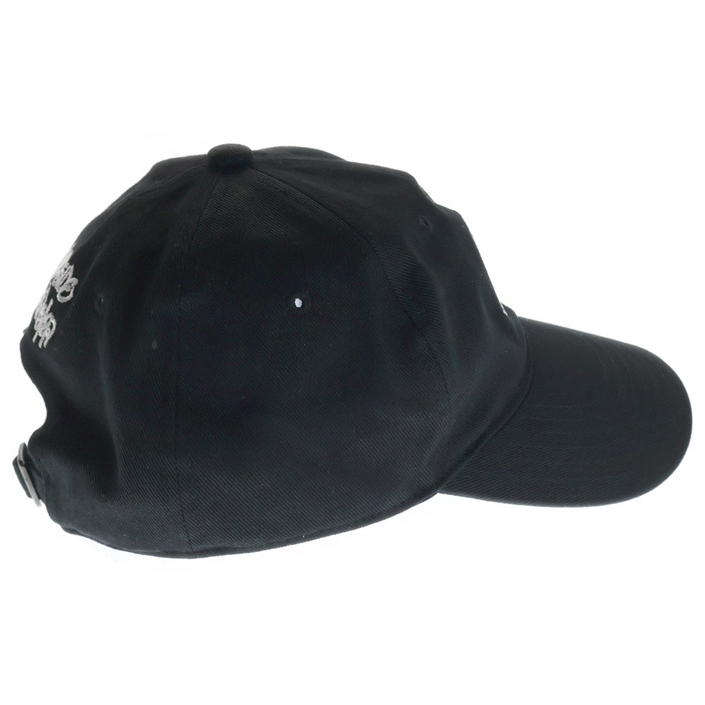 WILDSIDE YOHJI YAMAMOTO(ワイルドサイド ヨウジ ヤマモト) × IZUMONSTER Embroidery Cap Godzilla イズモンスター エンブロイダリー キャップ ゴジラ ブラック SM‐H71‐091