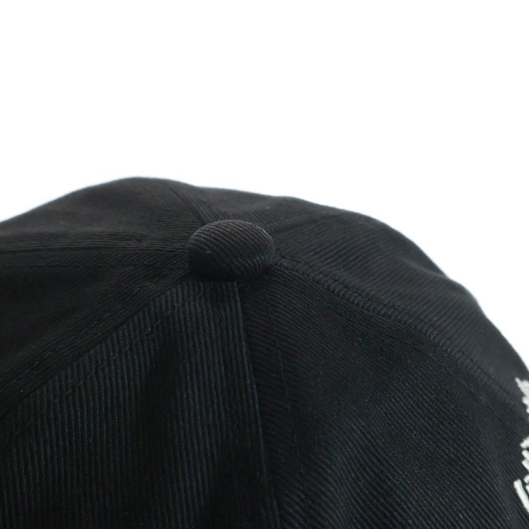 WILDSIDE YOHJI YAMAMOTO(ワイルドサイド ヨウジ ヤマモト) × IZUMONSTER Embroidery Cap Godzilla イズモンスター エンブロイダリー キャップ ゴジラ ブラック SM‐H71‐091