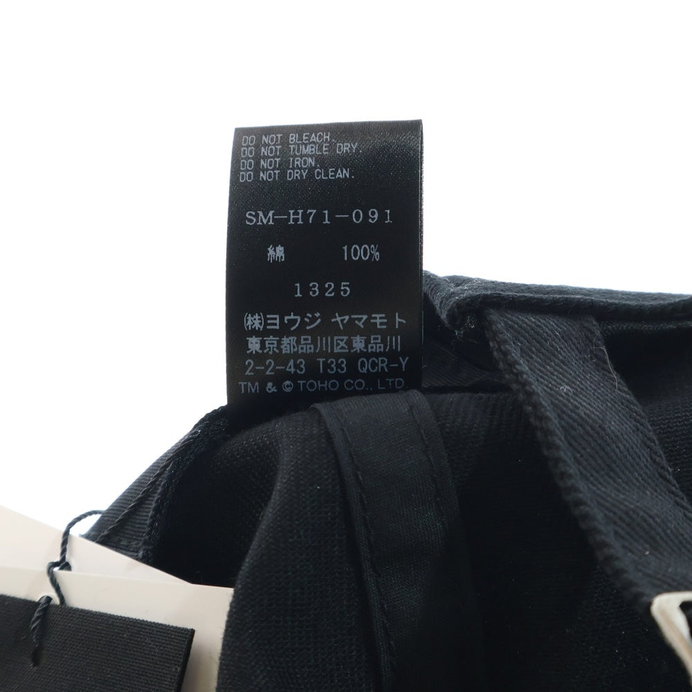 WILDSIDE YOHJI YAMAMOTO(ワイルドサイド ヨウジ ヤマモト) × IZUMONSTER Embroidery Cap Godzilla イズモンスター エンブロイダリー キャップ ゴジラ ブラック SM‐H71‐091