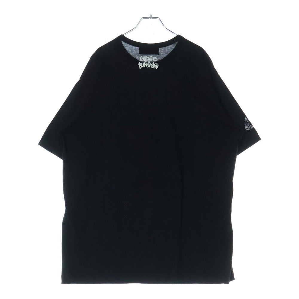WILDSIDE YOHJI YAMAMOTO(ワイルドサイド ヨウジ ヤマモト) × IZUMONSTER Oversized T-Shirt King Ghidorah イズモンスター 半袖カットソー Tシャツ キングギドラ ブラック SM‐T71‐025