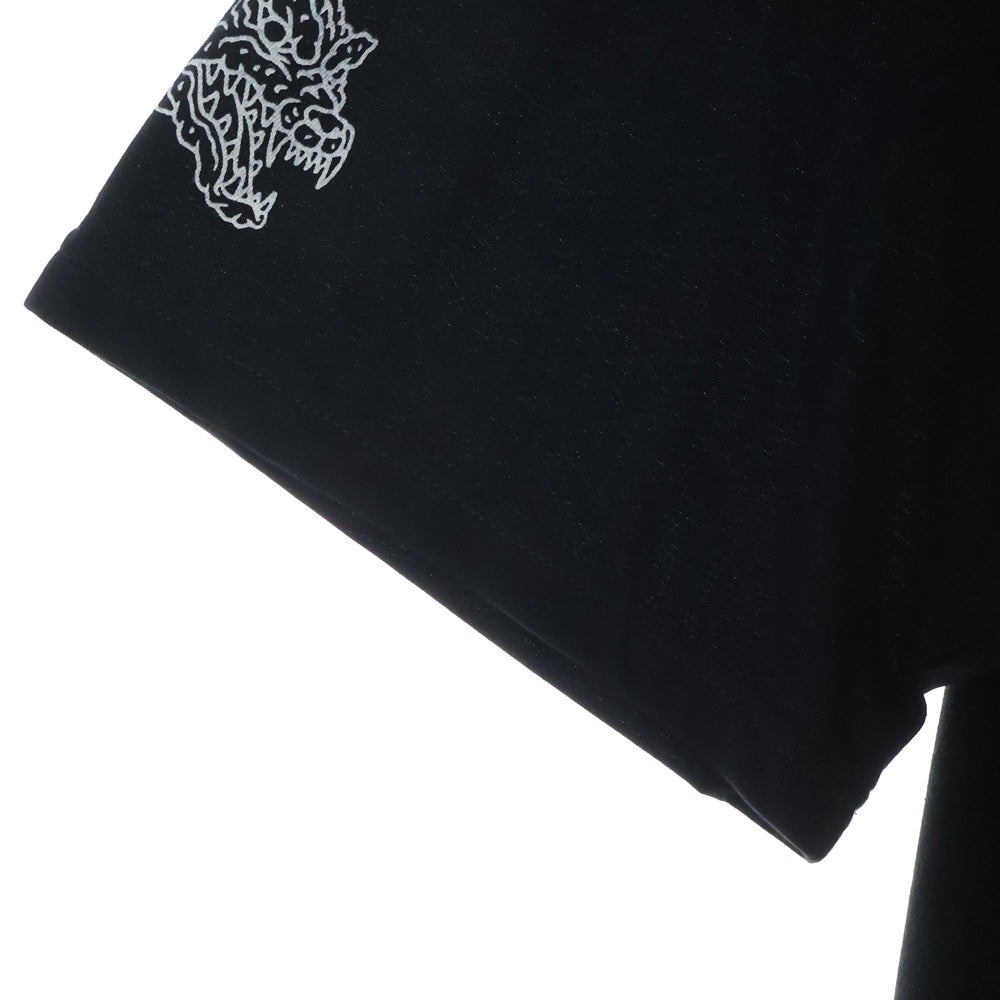 WILDSIDE YOHJI YAMAMOTO(ワイルドサイド ヨウジ ヤマモト) × IZUMONSTER Oversized T-Shirt King Ghidorah イズモンスター 半袖カットソー Tシャツ キングギドラ ブラック SM‐T71‐025
