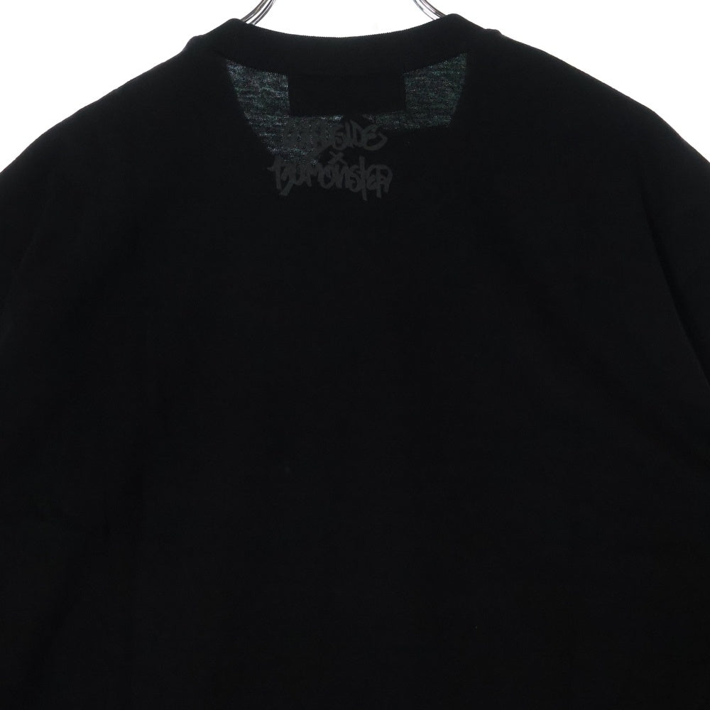 WILDSIDE YOHJI YAMAMOTO(ワイルドサイド ヨウジ ヤマモト) × IZUMONSTER GMK T-Shirt イズモンスター 半袖カットソー Tシャツ ゴジラ キングギドラ ブラック SM‐T73‐003