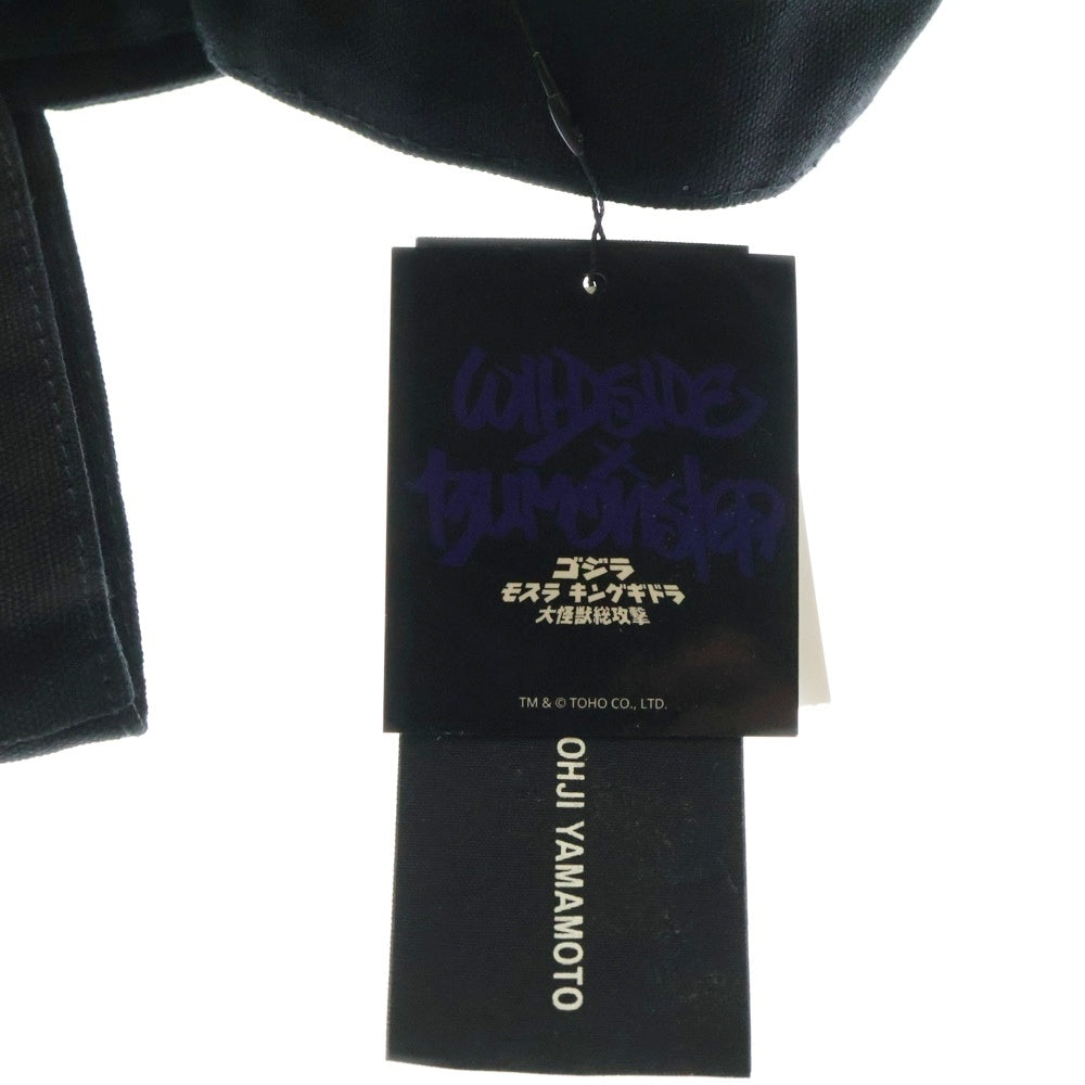 WILDSIDE YOHJI YAMAMOTO(ワイルドサイド ヨウジ ヤマモト) × IZUMONSTER Tote Bag Tote Bag Godzilla イズモンスター トートバッグ ゴジラ ブラック SM‐I70‐094