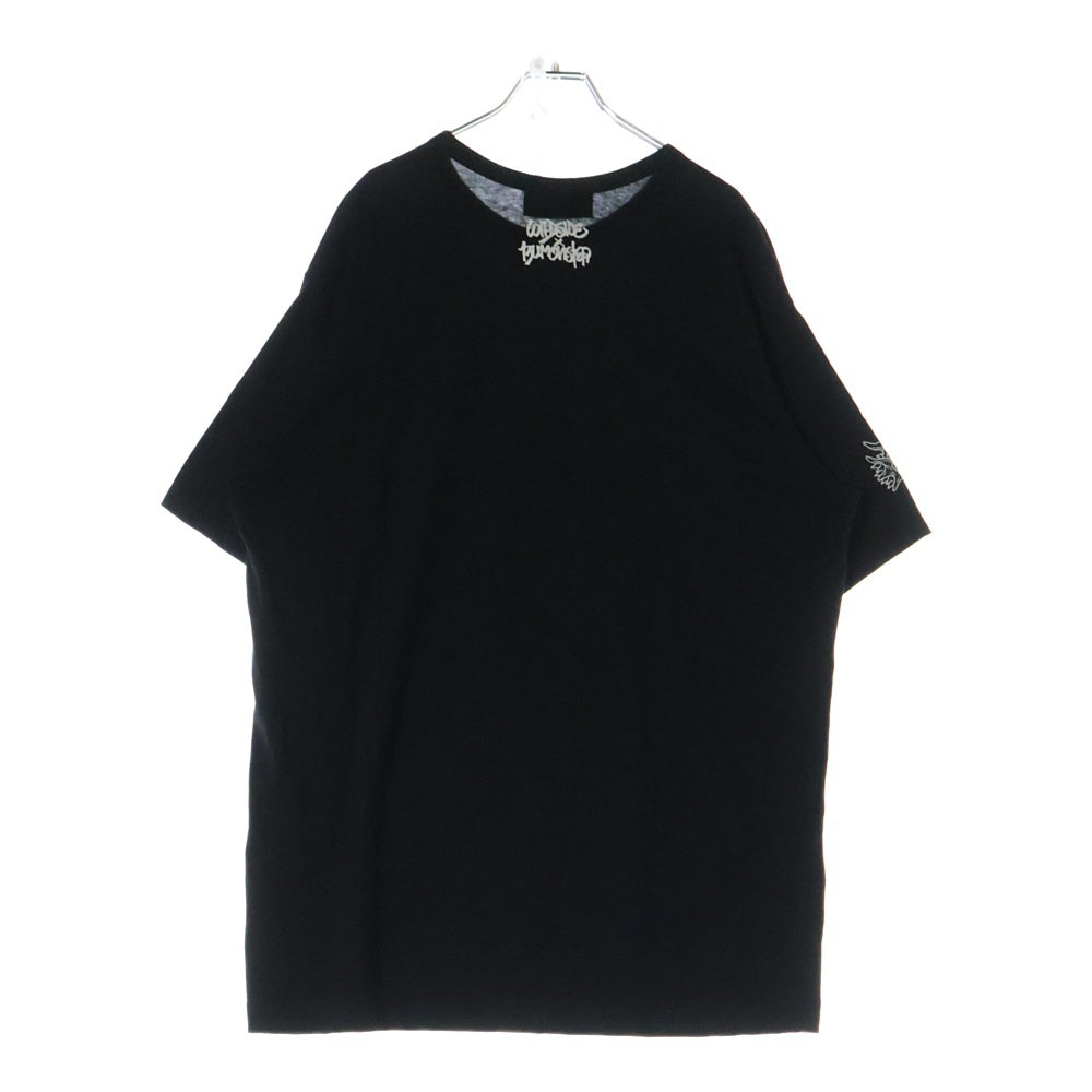 WILDSIDE YOHJI YAMAMOTO(ワイルドサイド ヨウジ ヤマモト) × IZUMONSTER Oversized T-Shirt Godzilla イズモンスター 半袖カットソーTシャツ ゴジラ ブラック SM‐T70‐025