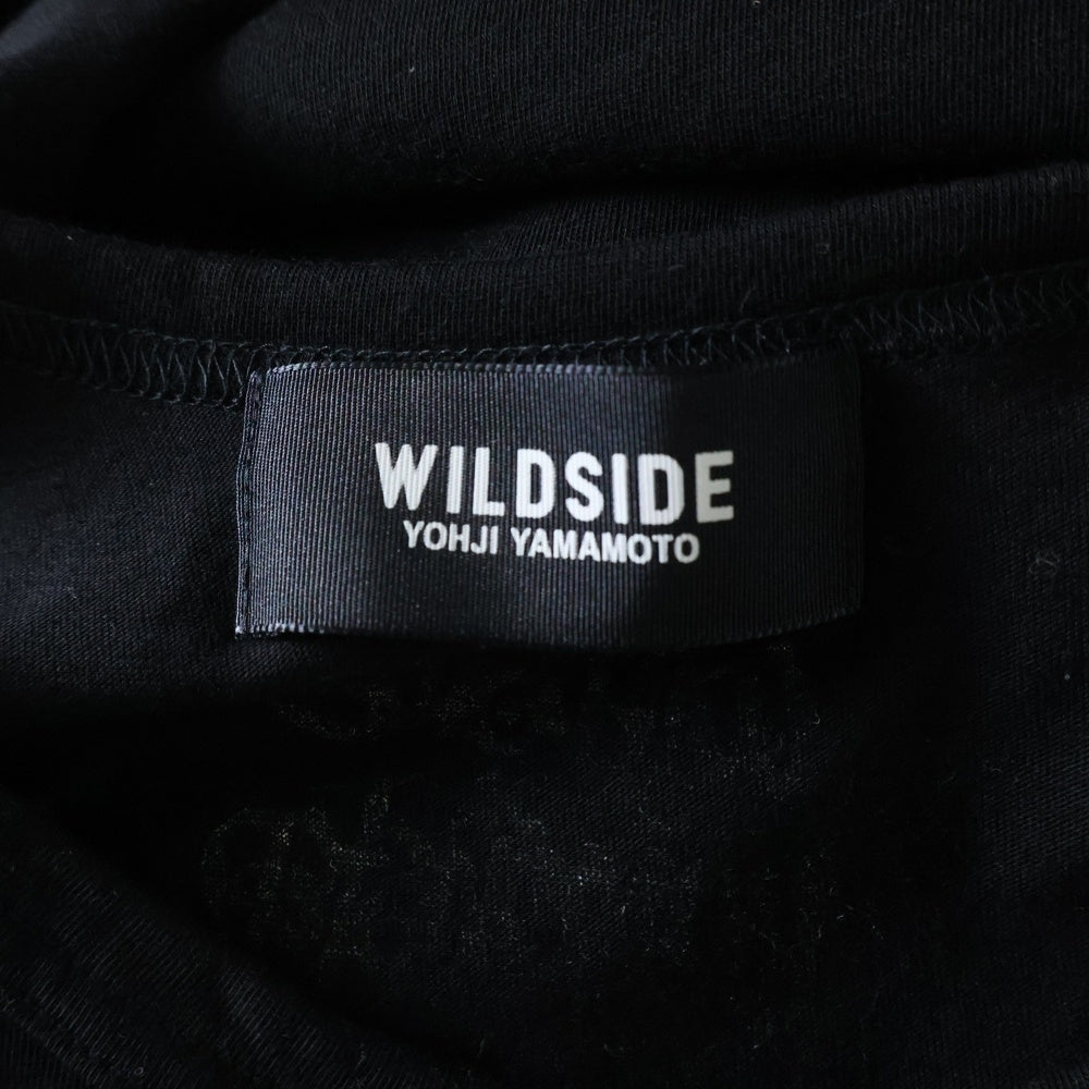 WILDSIDE YOHJI YAMAMOTO(ワイルドサイド ヨウジ ヤマモト) × IZUMONSTER Oversized T-Shirt Godzilla イズモンスター 半袖カットソーTシャツ ゴジラ ブラック SM‐T70‐025