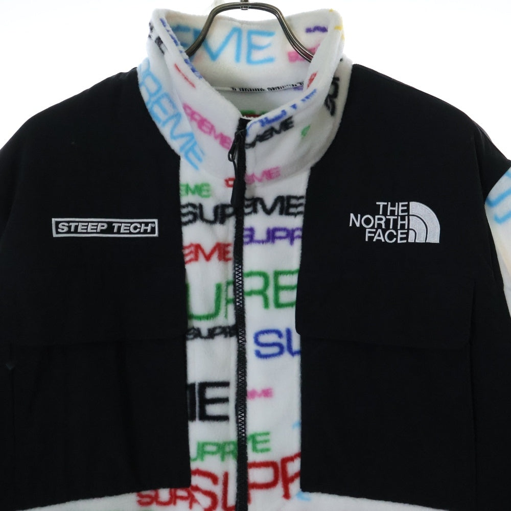 SUPREME(シュプリーム) 21AW ×THE NORTH FACE Steep Tech Fleece Jacket ザノースフェイス スティープテック フリースジャケット ブルゾン マルチカラー NA52101I