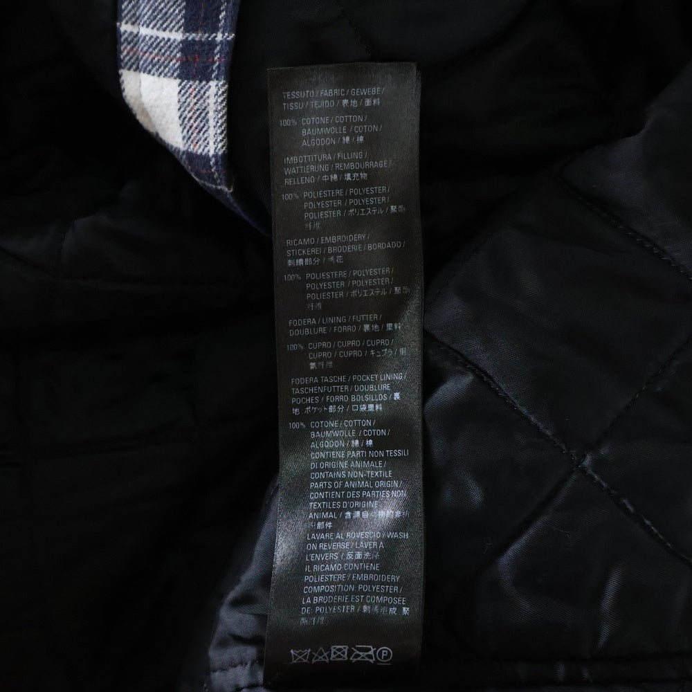 BALENCIAGA(バレンシアガ) 21AW 裏地キルティング フランネルチェック 長袖シャツジャケット ブルー/ホワイト 642339 TKM27