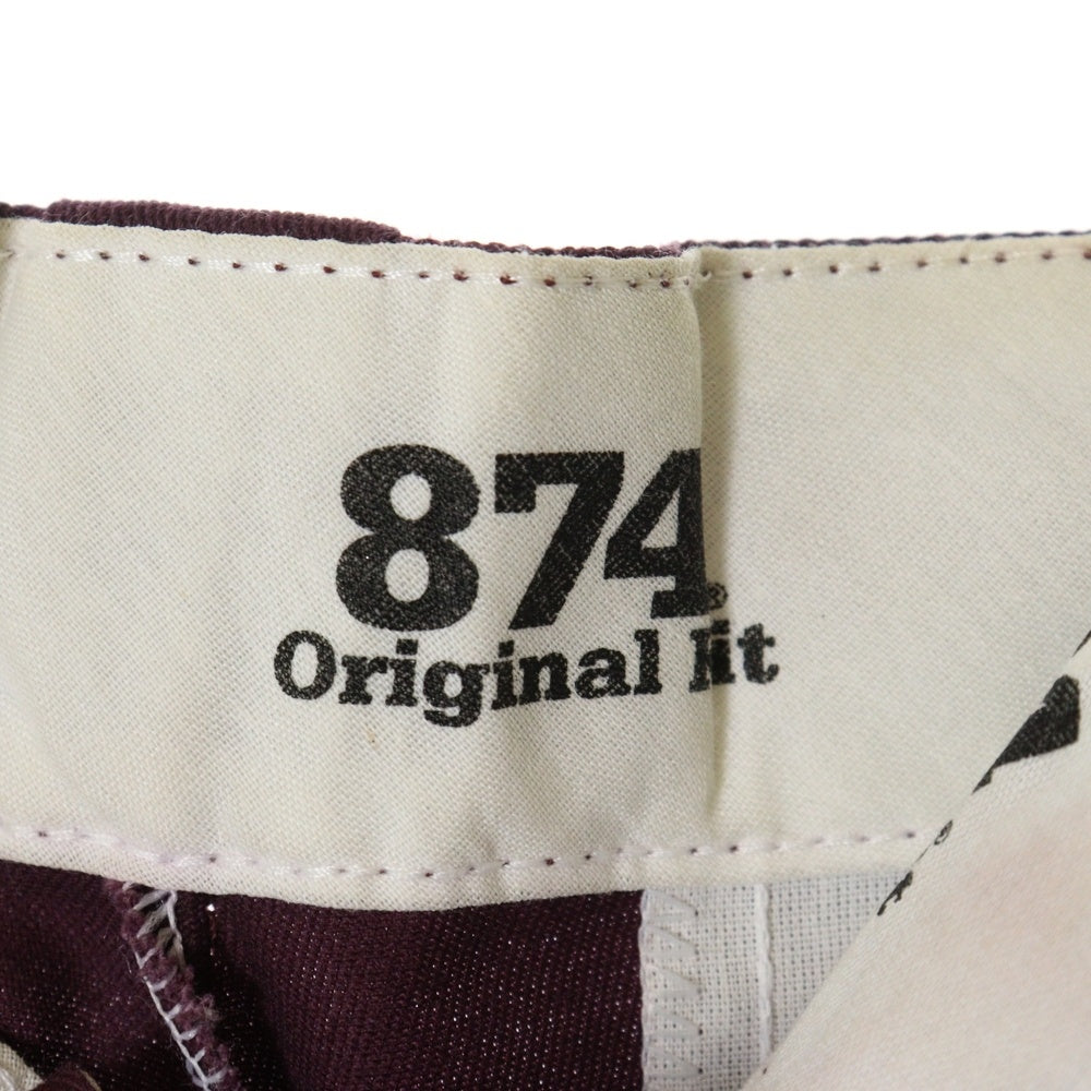Dickies(ディッキーズ) 874 ORIGINAL FIT オリジナルフィット コットンポリ ジップフライ ワークパンツ パープル