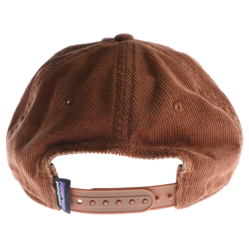 PATAGONIA(パタゴニア) フロントロゴ刺繍 コーデュロイ 6パネルキャップ 帽子 ブラウン STY33535FA22