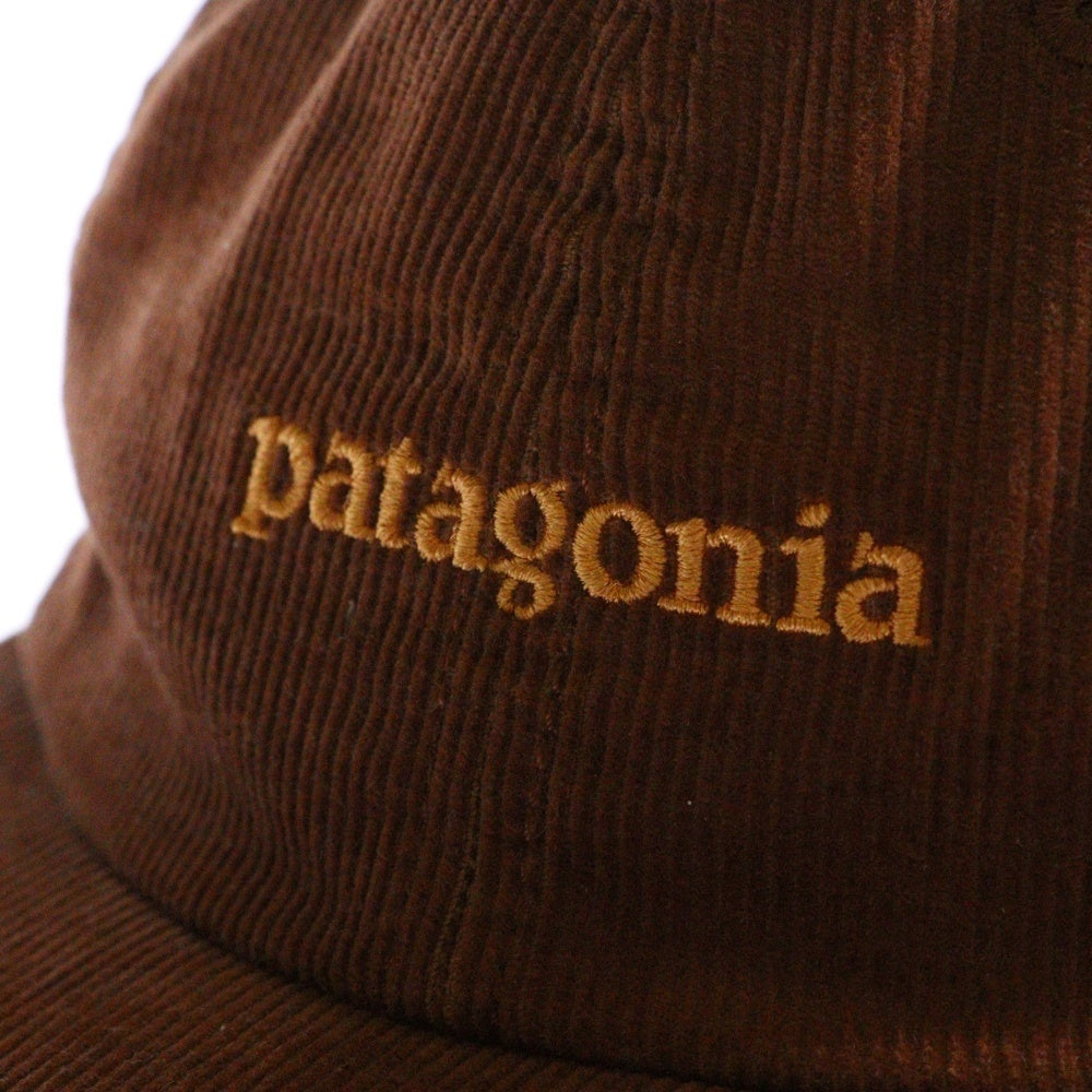 PATAGONIA(パタゴニア) フロントロゴ刺繍 コーデュロイ 6パネルキャップ 帽子 ブラウン STY33535FA22