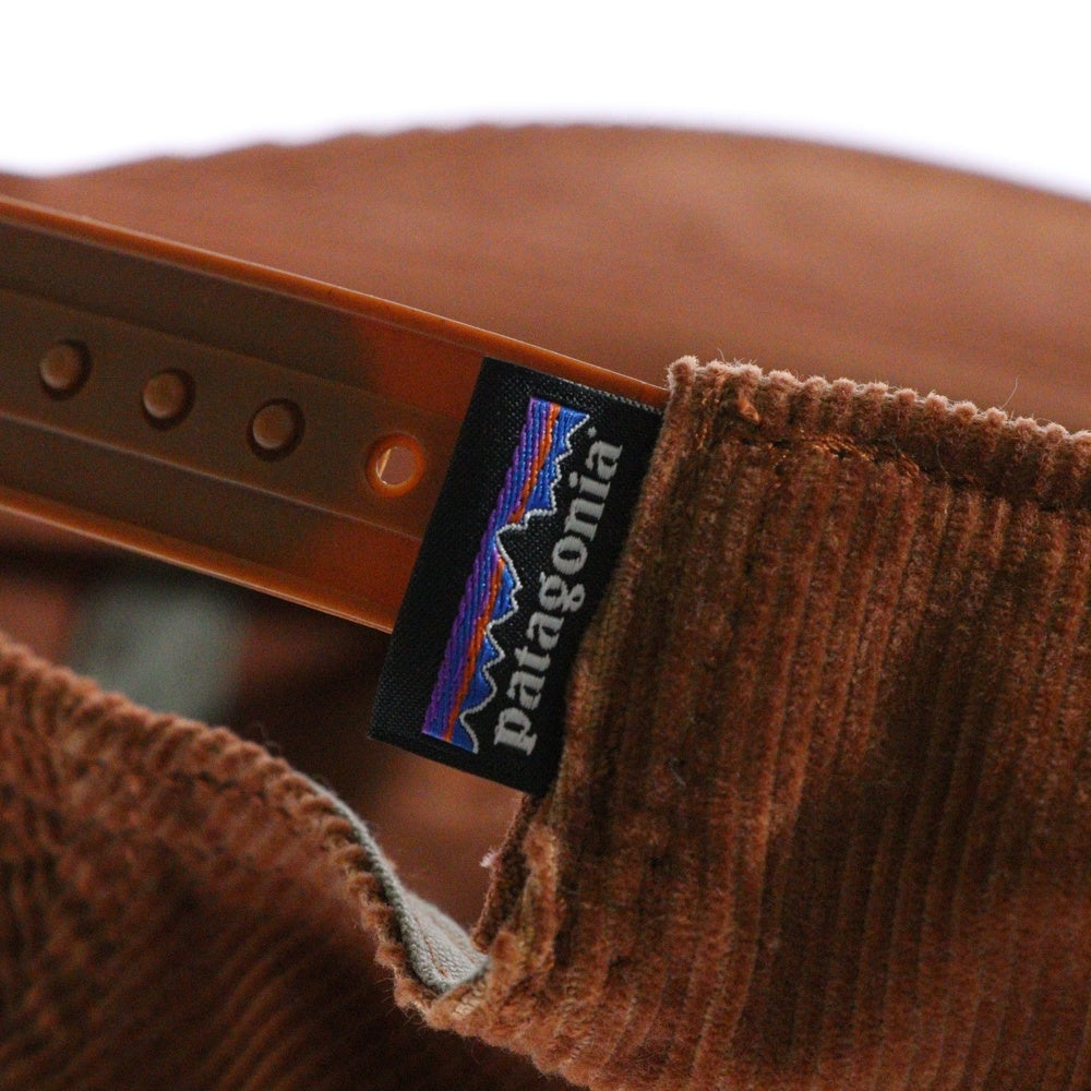 PATAGONIA(パタゴニア) フロントロゴ刺繍 コーデュロイ 6パネルキャップ 帽子 ブラウン STY33535FA22