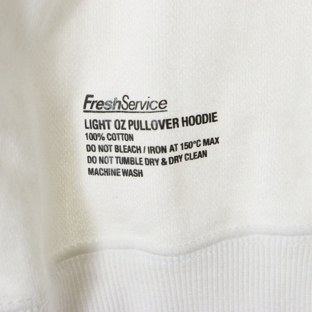 FreshService(フレッシュサービス) LIGHT OZ PULLOVER HOODIE ライトオンス スウェット プルオーバーパーカー ホワイト FSC241-70130B