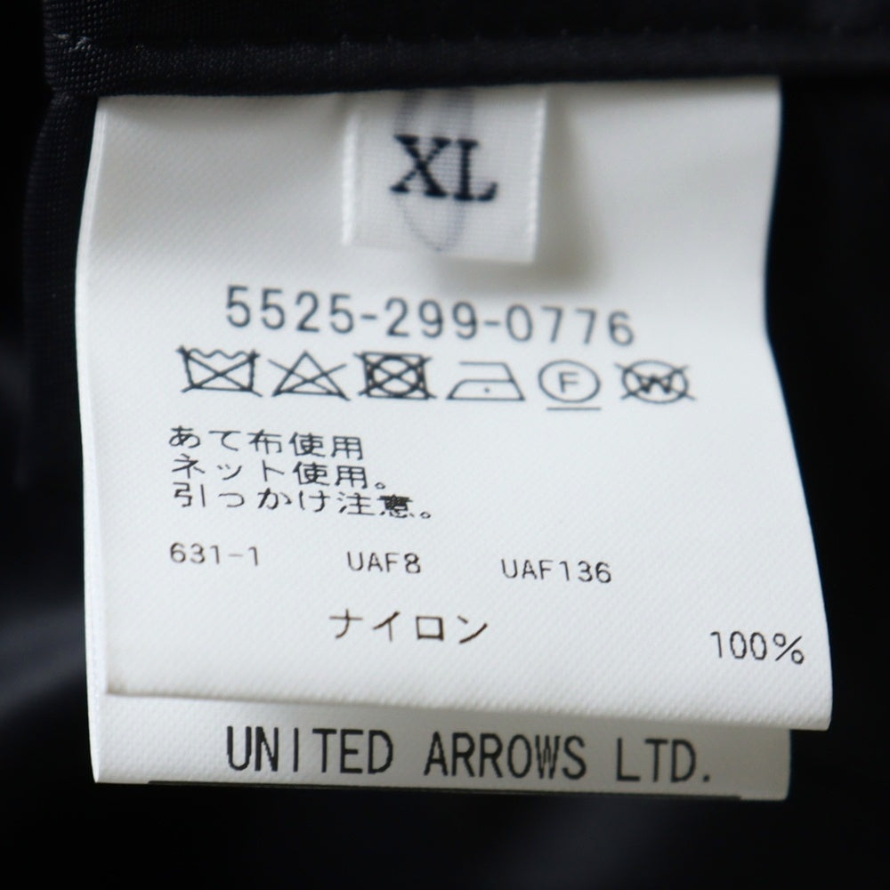 UNITED ARROWS & SONS(ユナイテッドアローズ アンド サンズ) 22SS TRACK JACKET ナイロン ジップアップ トラックジャケット ブラック 5525-299-0776