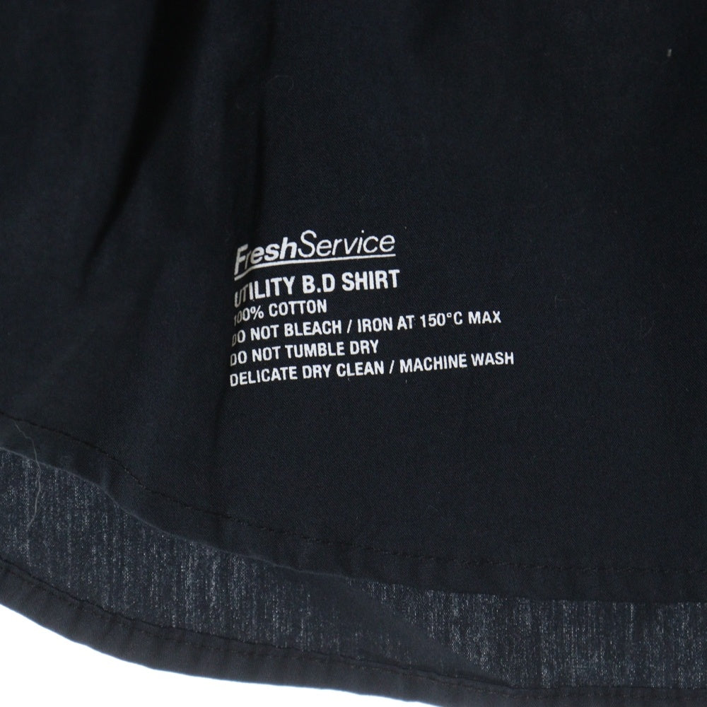 FreshService(フレッシュサービス) UTILITY B.D SHIRT ユーティリティー ボタンダウン コットン 長袖シャツ ネイビー FSW-23-SH-011