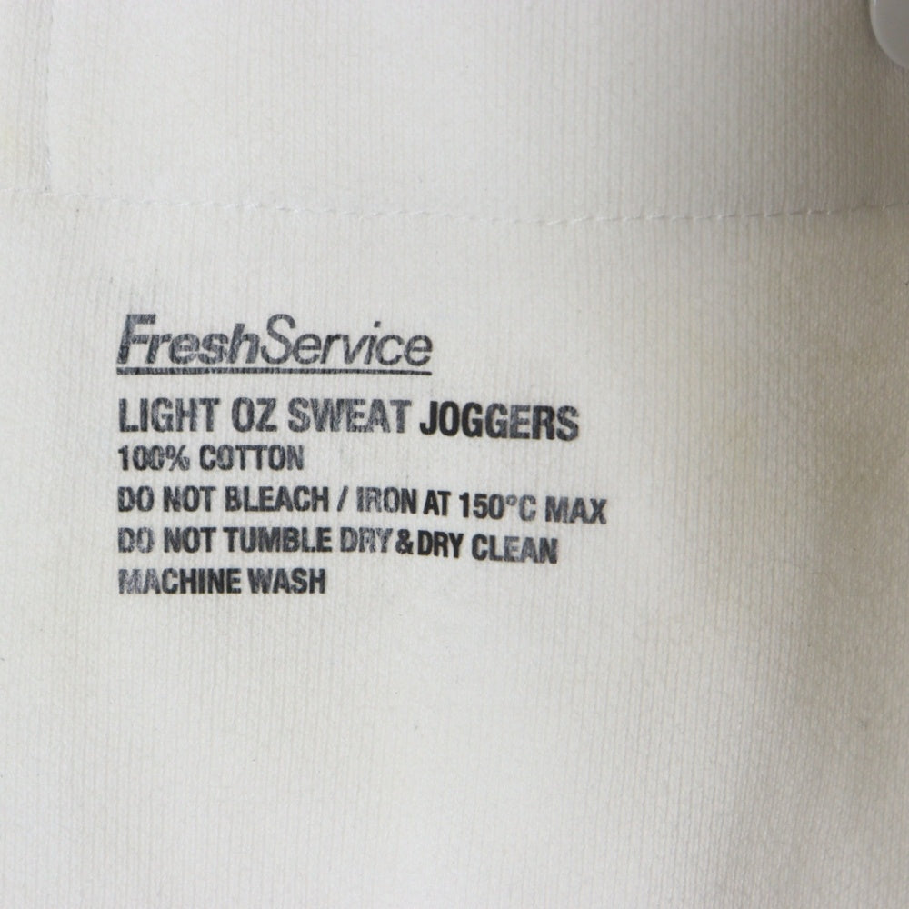 FreshService(フレッシュサービス) LIGHT OZ SWEAT JOGGERS ライトオンス スウェット ジョガーパンツ ホワイト FSC241-70131B