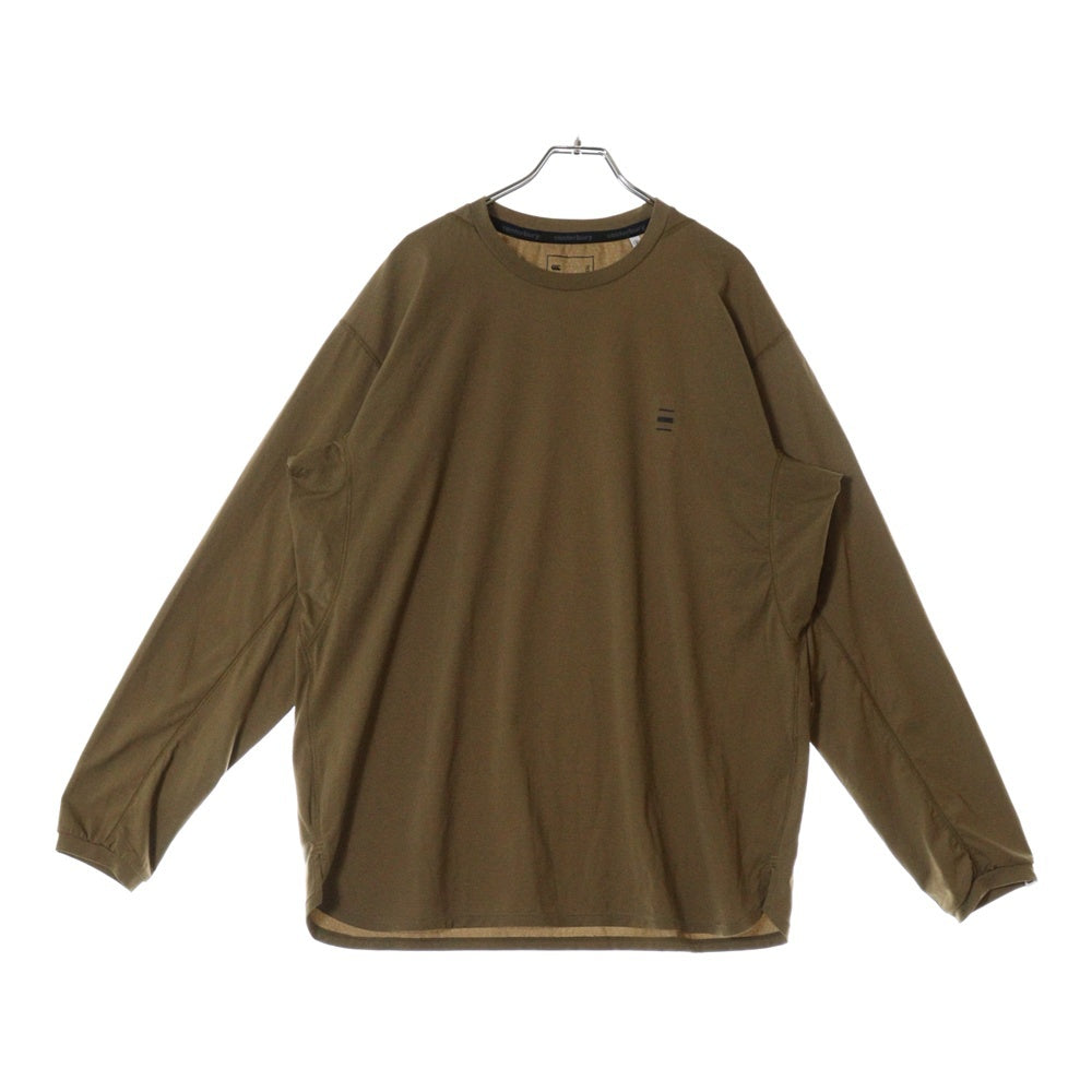 nonnative(ノンネイティブ) ×CANTERBURY halfTen TRAINER PULLOVER L/S POLY JERSEY カンタベリー ハーフテン ポリジャージー トレーナー 長袖Tシャツ カットソー ブラウン HTM4101