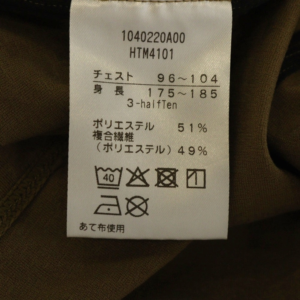 nonnative(ノンネイティブ) ×CANTERBURY halfTen TRAINER PULLOVER L/S POLY JERSEY カンタベリー ハーフテン ポリジャージー トレーナー 長袖Tシャツ カットソー ブラウン HTM4101