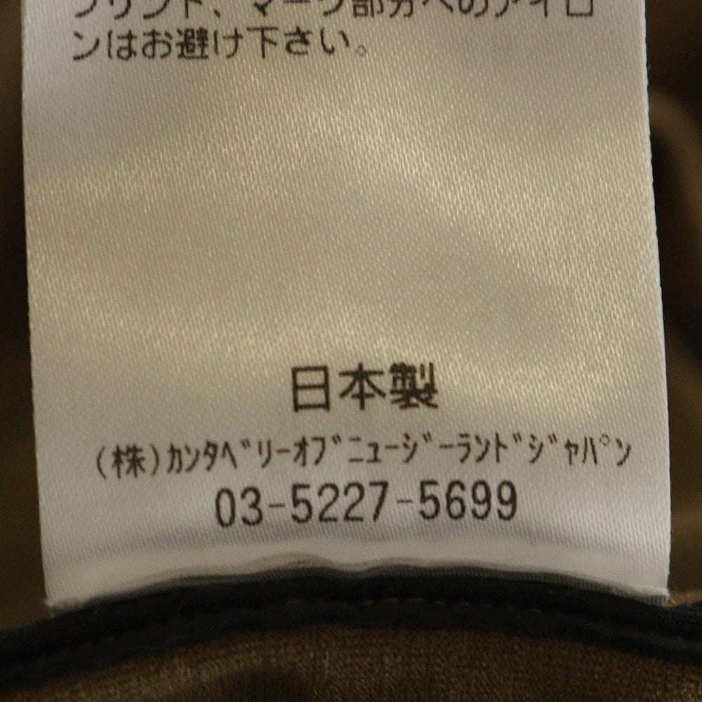 nonnative(ノンネイティブ) ×CANTERBURY halfTen TRAINER PULLOVER L/S POLY JERSEY カンタベリー ハーフテン ポリジャージー トレーナー 長袖Tシャツ カットソー ブラウン HTM4101