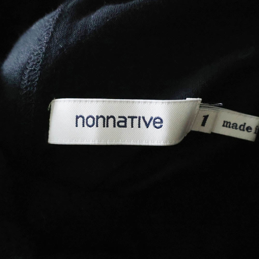 nonnative(ノンネイティブ) DWELLER EASY RIB PANTS COTTON SWEAT ドウェラー イージーリブ コットン スウェットパンツ ブラック NN-P3815