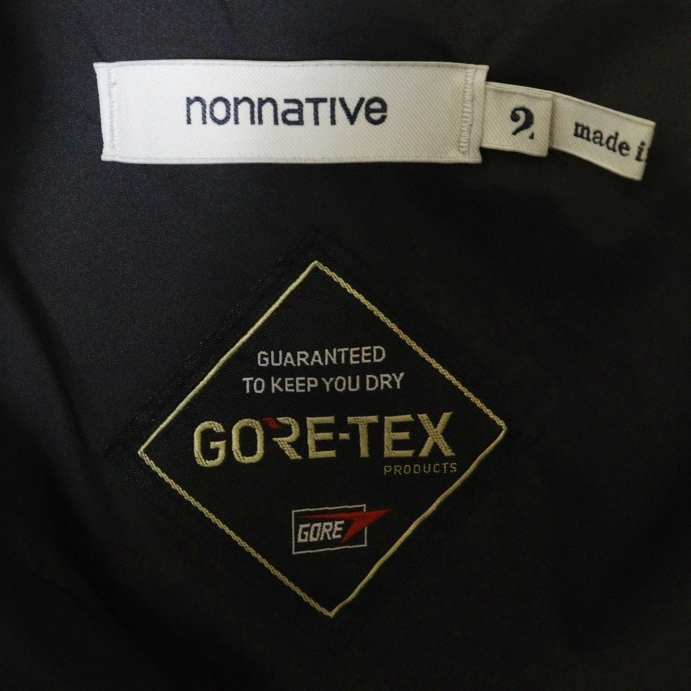 nonnative(ノンネイティブ) HIKER JACKET POLY TAFFETA WITH GORE-TEX ゴアテックス ポリタフタ ハイカージャケット ブラック NN-J4211