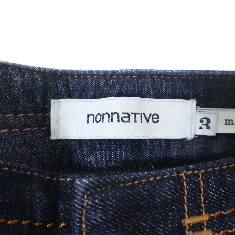nonnative(ノンネイティブ) DWELLER TIGHT FIT JEANS ドウェラー タイトフィット ジップフライ デニムパンツ インディゴ NN-P2915