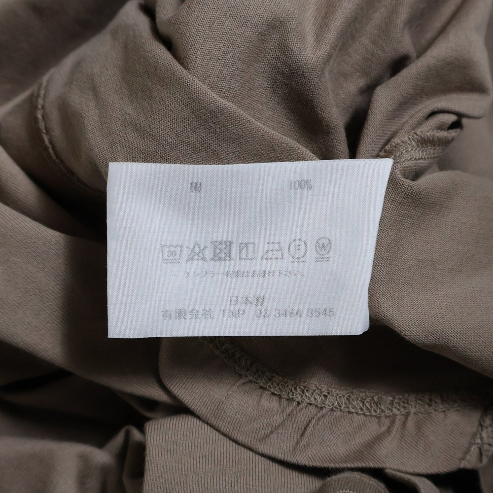 nonnative(ノンネイティブ) CLERK S/S TEE COTTON JERSEY クラーク コットンジャージー クルーネック 半袖Tシャツ カットソー ベージュ NN-C3928