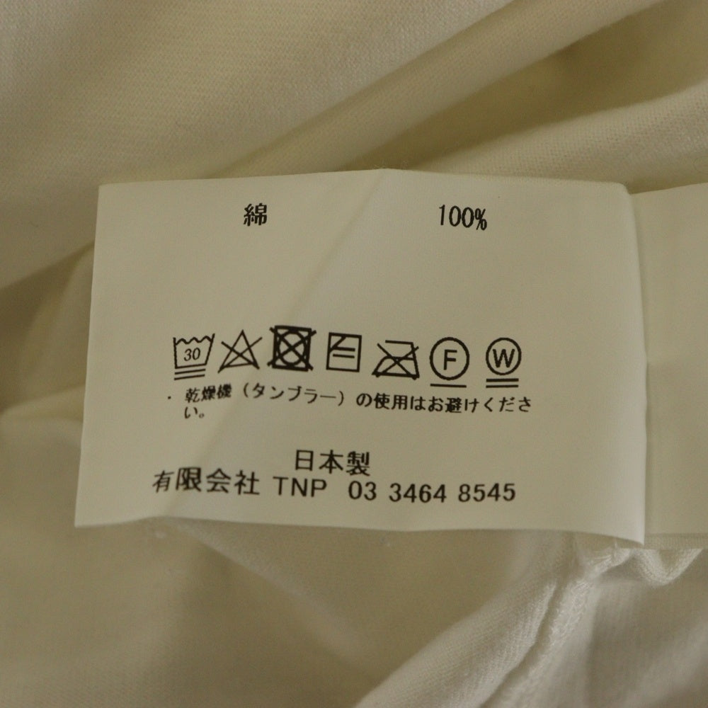 nonnative(ノンネイティブ) CLERK S/S V NECK TEE クラーク Vネック コットン 半袖Tシャツ カットソー ホワイト NN-C4230
