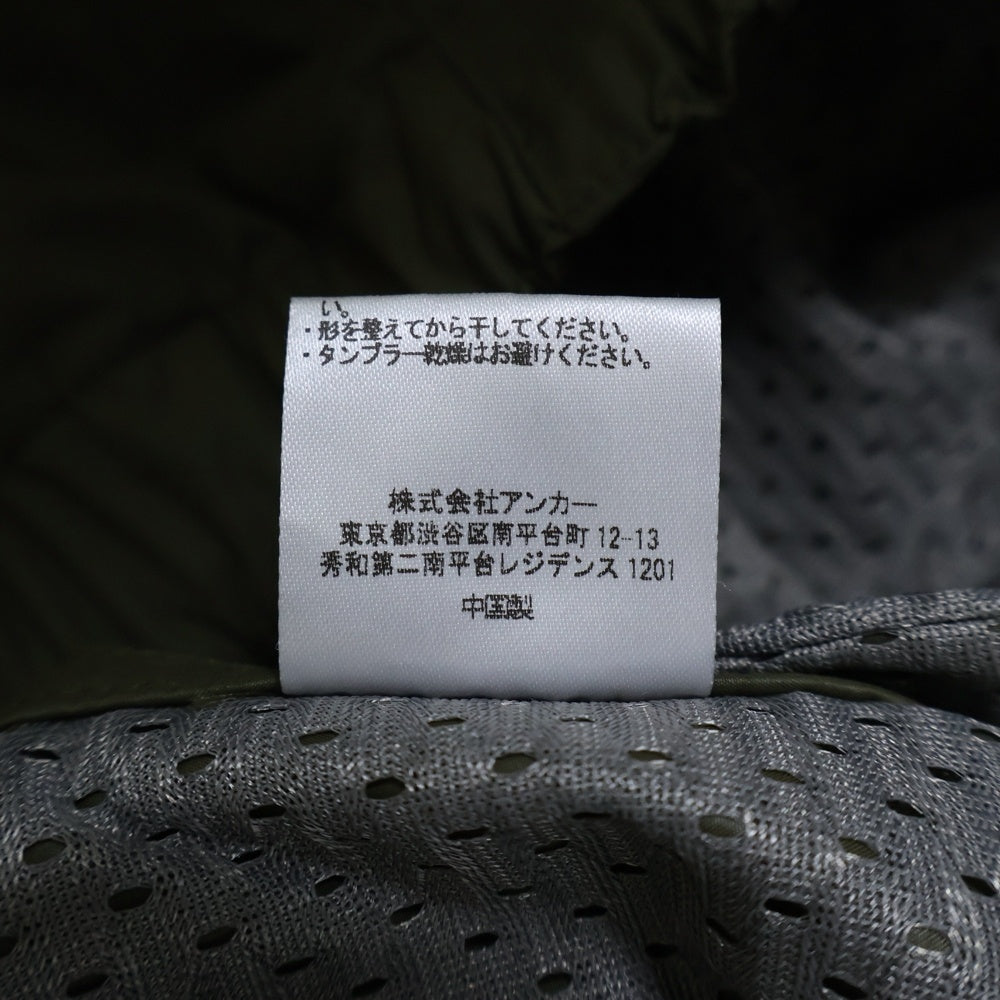Mercedes Anchor Inc.(メルセデスアンカーインク) WATERPROOF SHORTS ロゴ刺繍 ウォータープルーフ ポリエステルショーツ カーキ