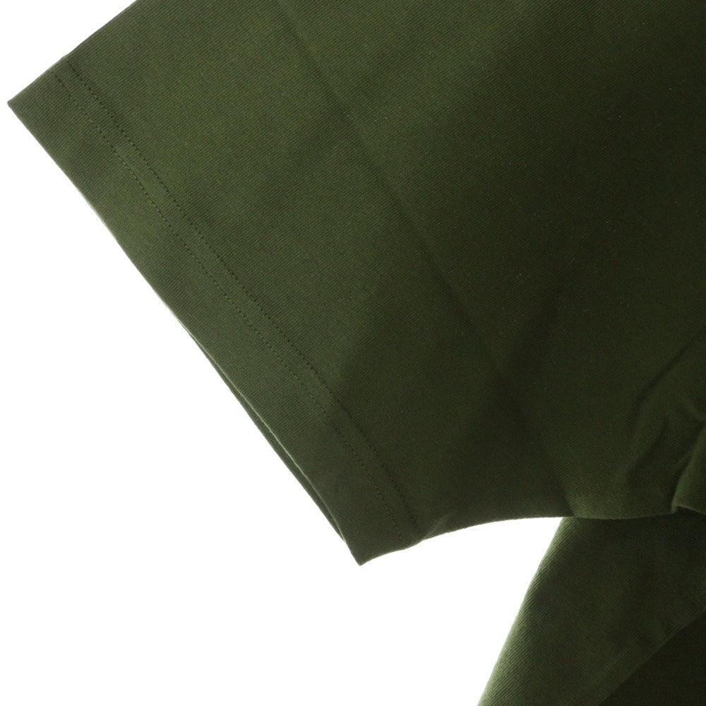 Mercedes Anchor Inc.(メルセデスアンカーインク) フロントロゴプリント 胸ポケット クルーネック コットン 半袖Tシャツ カットソー グリーン ANC24TE09