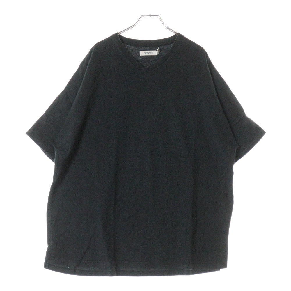 nonnative(ノンネイティブ) CLERK S/S V NECK TEE クラーク Vネック コットン 半袖Tシャツ カットソー ブラック NN-C4230