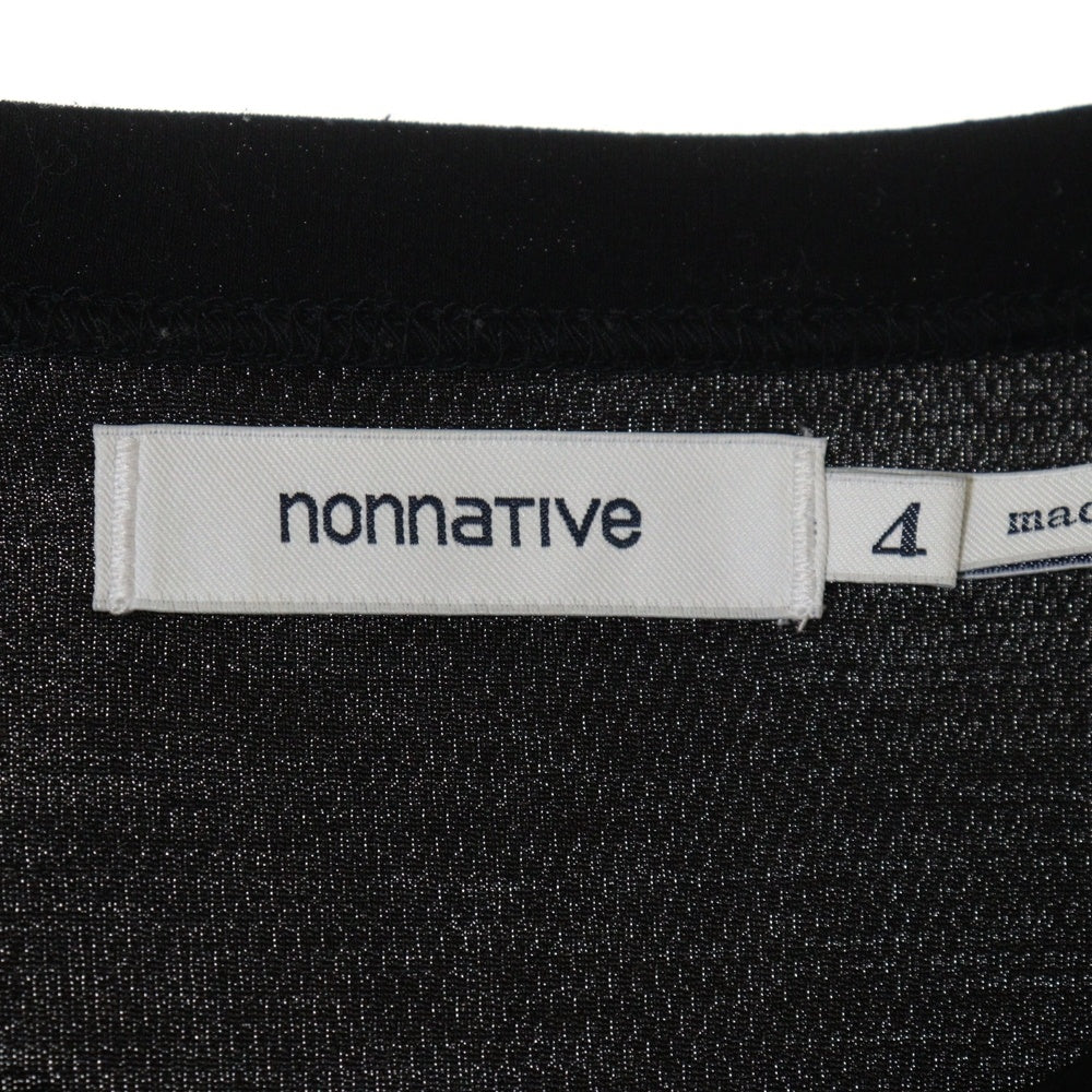 nonnative(ノンネイティブ) JOGGER S/S TEE C/N JERSEY ICE PACK アイスパック フロントジップポケット ジョガー 半袖Tシャツ カットソー ブラック NN-C4221