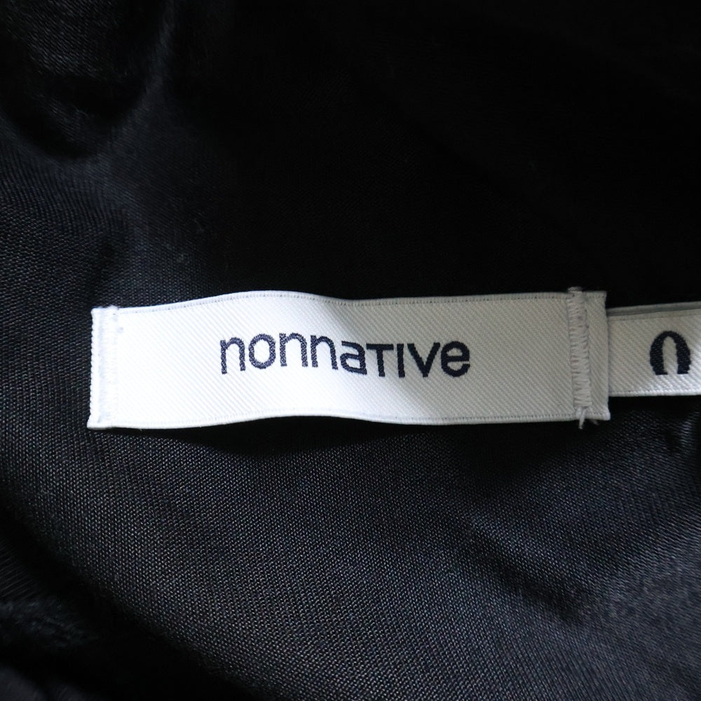 nonnative(ノンネイティブ) JOGGER EASY SHORTS C/N JERSEY ICE PACK アイスパック ジップポケット ジョガー イージーショーツ ハーフパンツ ブラック NN-P4249
