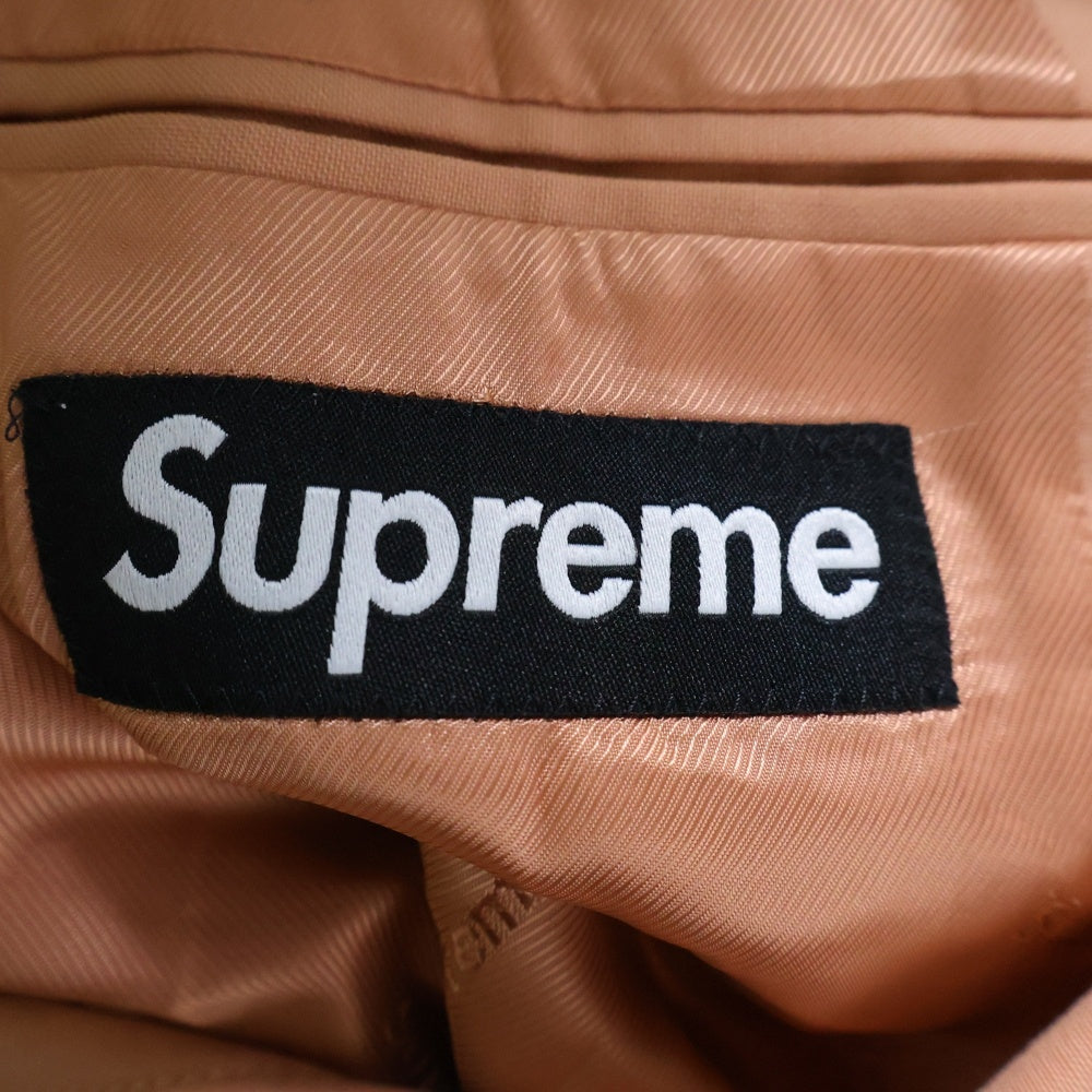 SUPREME(シュプリーム) 18SS Suit 2B テーラードジャケット ジッパーフライ スラックスパンツ セットアップ スーツ ピンク