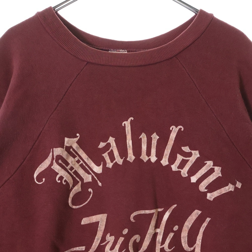 Healthknit(ヘルスニット) 60S VINTAGE RAGLAN SWEASHIRT ヴィンテージ クルーネック ラグランスウェットトレーナー レッド
