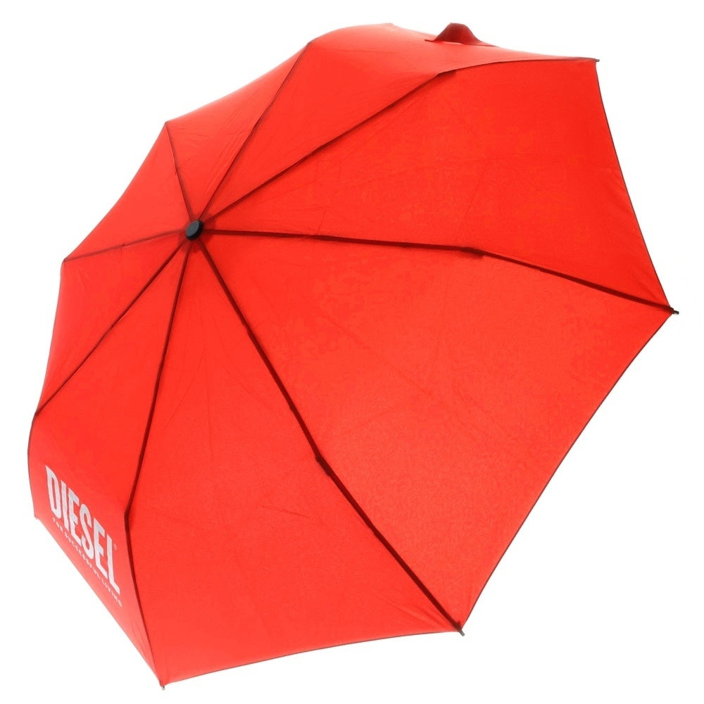 DIESEL(ディーゼル) FOLDING UMBRELLA ロゴデザイン アンブレラ 折り畳み傘 レッド