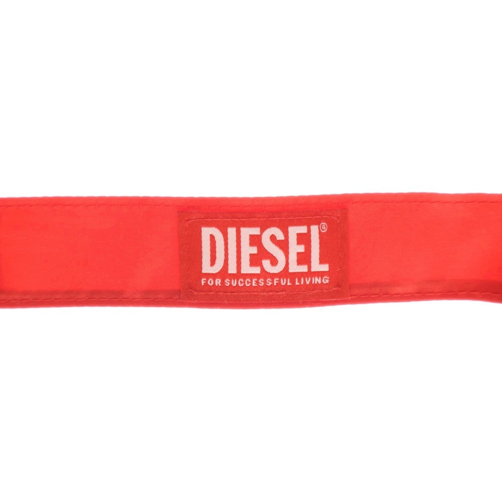 DIESEL(ディーゼル) FOLDING UMBRELLA ロゴデザイン アンブレラ 折り畳み傘 レッド